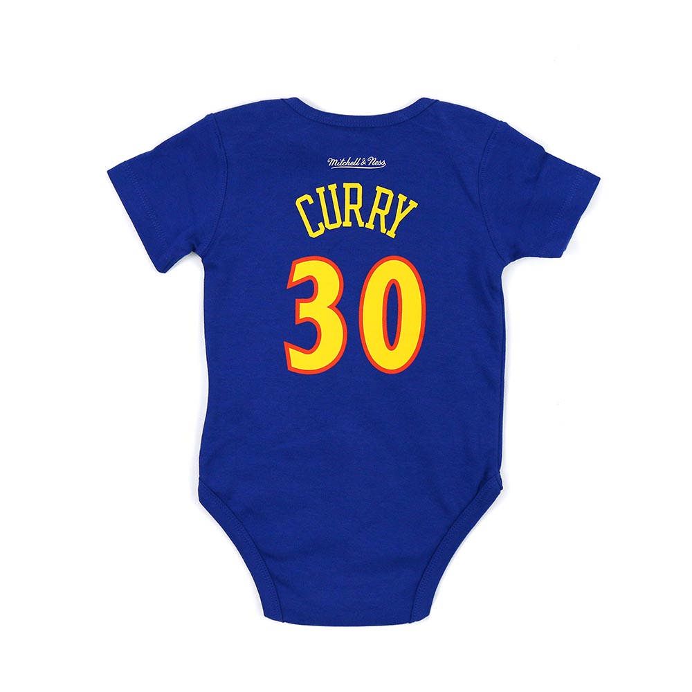 NBA M&N NBA 新生兒 包屁衣 勇士隊 #30 Stephen Curry