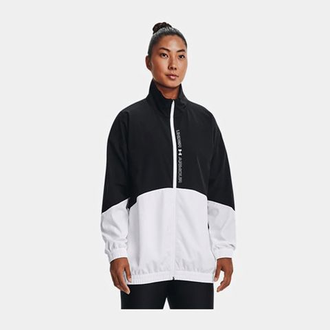 【UNDER ARMOUR】UA 女 Woven Oversize 外套-1369890-001