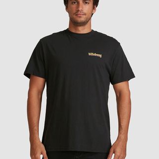 【BILLABONG】TECHNICOLOR 短袖T恤 黑-9508038BLK