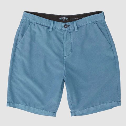 【BILLABONG】NEW ORDER OVD 休閒短褲 水洗藍-9508708WSB