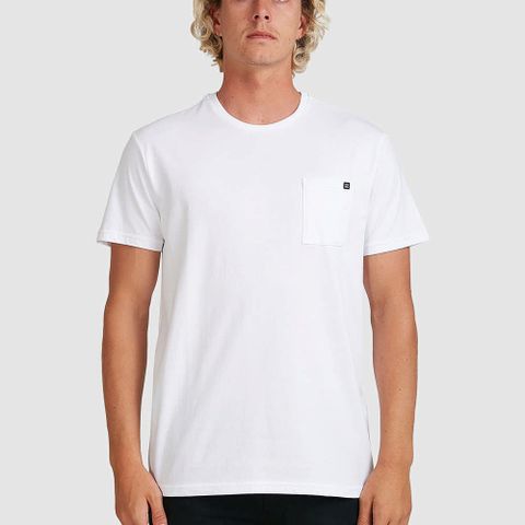 【BILLABONG】PREMIUM POCKET 短袖T恤 白-9562046WHT