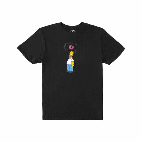 BILLABONG 男 SIMPSONS DONUT M TEES BLK 短袖T恤 黑-ABYZT01033BLK