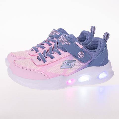 SKECHERS 女童系列燈鞋-303714LGYLP