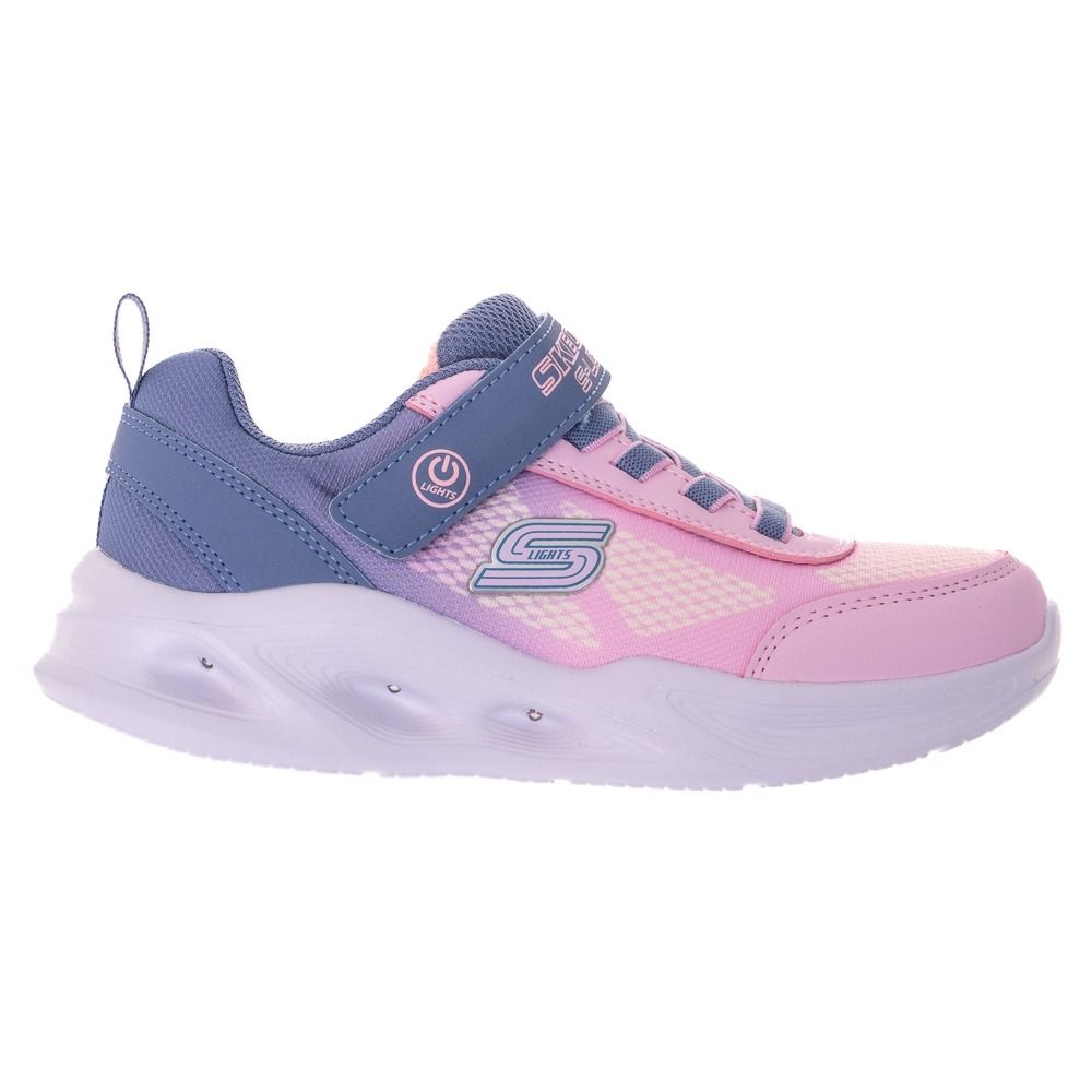 SKECHERS 女童系列燈鞋-303714LGYLP