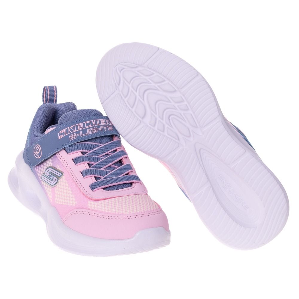 SKECHERS 女童系列燈鞋-303714LGYLP