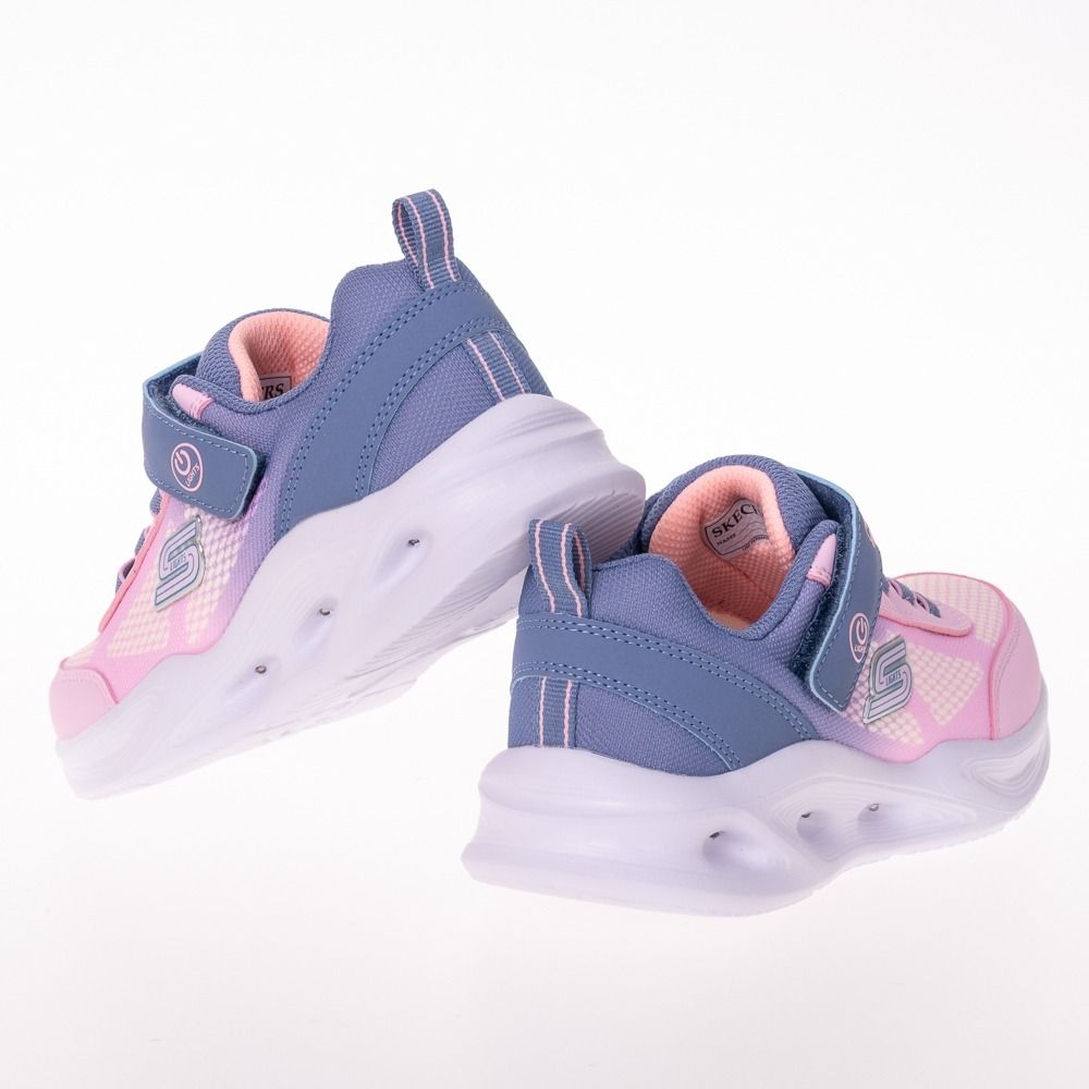 SKECHERS 女童系列燈鞋-303714LGYLP