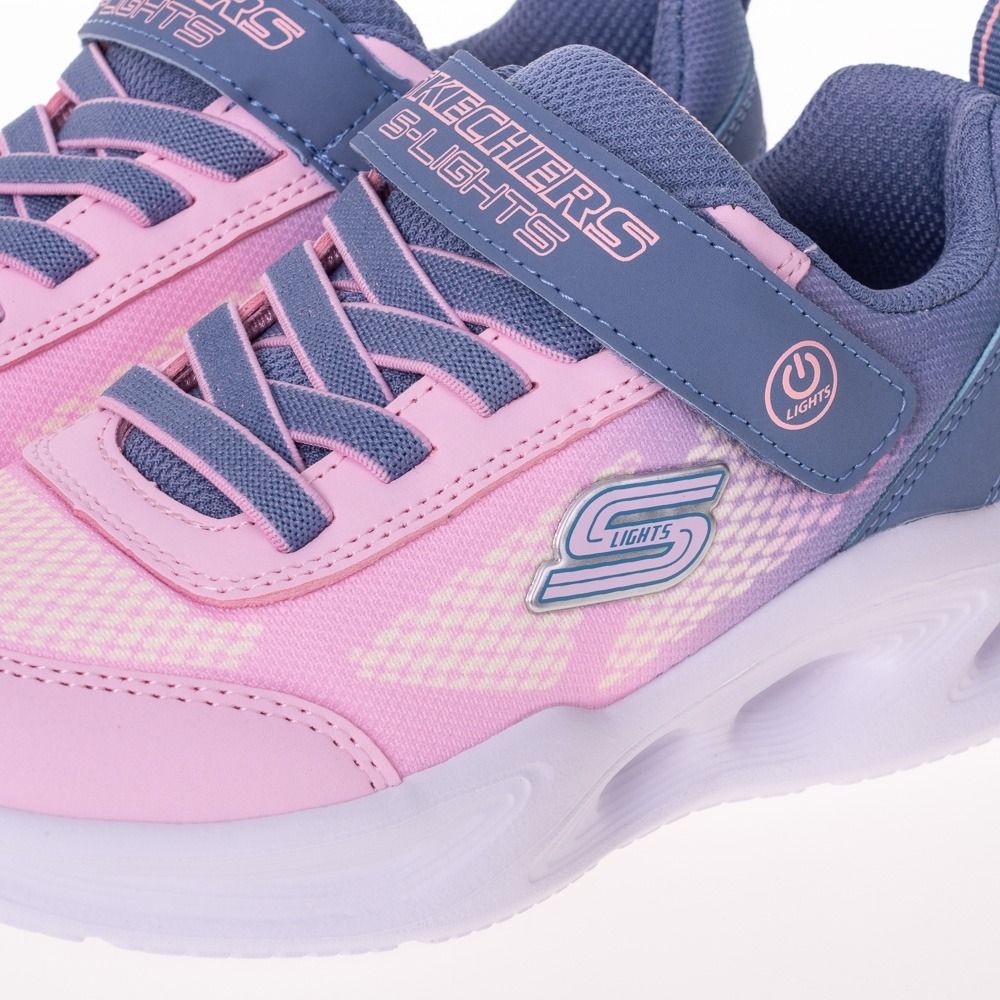 SKECHERS 女童系列燈鞋-303714LGYLP