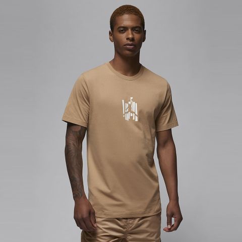 【NIKE】AS M J BRAND GFX SS CREW 男 短袖上衣 卡其色-FD7026200