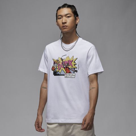 【NIKE】AS M J BRAND DUNK SS CREW 男 短袖上衣 白色-FZ1940100