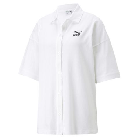 PUMA 彪馬 【官方旗艦】流行系列Classics Pique短袖襯衫 女性 53808002