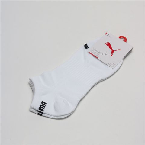 PUMA 襪子 白 素色 踝襪 男女 BB128002