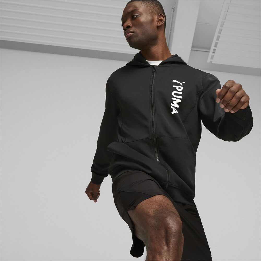  【PUMA官方旗艦】訓練系列Puma Fit連帽外套 男性 52388501