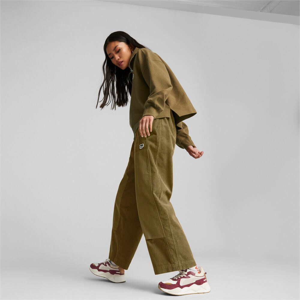  【PUMA官方旗艦】流行系列Downtown燈心絨長褲 女性 62145793