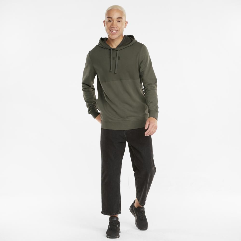 PUMA 彪馬 【PUMA官方旗艦】基本系列Modern Basics長厚連帽T恤 男性 58934844