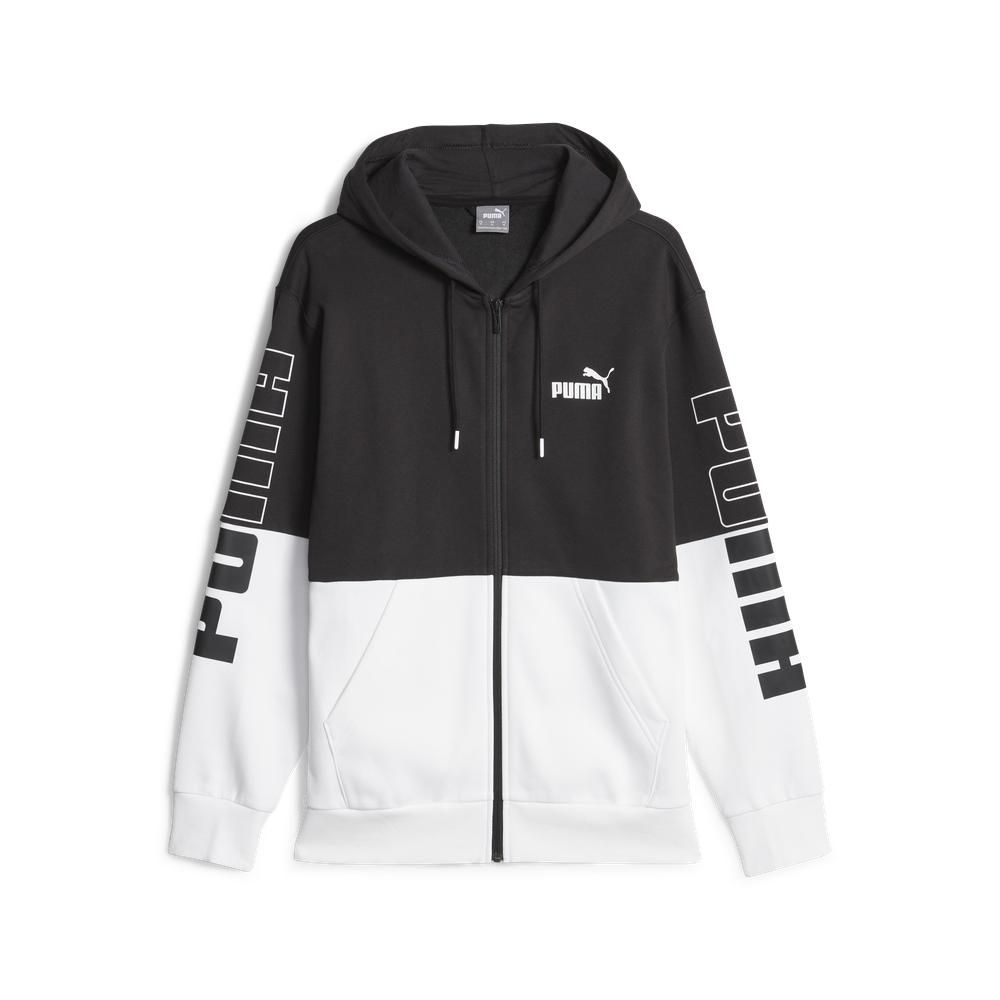 PUMA 彪馬 【PUMA官方旗艦】基本系列Power撞色連帽外套 男性 67591101