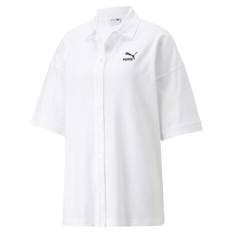 PUMA 彪馬 【PUMA官方旗艦】流行系列Classics Pique短袖襯衫 女性 53808002