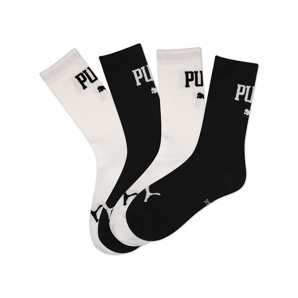 PUMA 彪馬 【PUMA官方旗艦】Fashion跳豹PUMA字樣長襪 2雙組  男性 BB155701