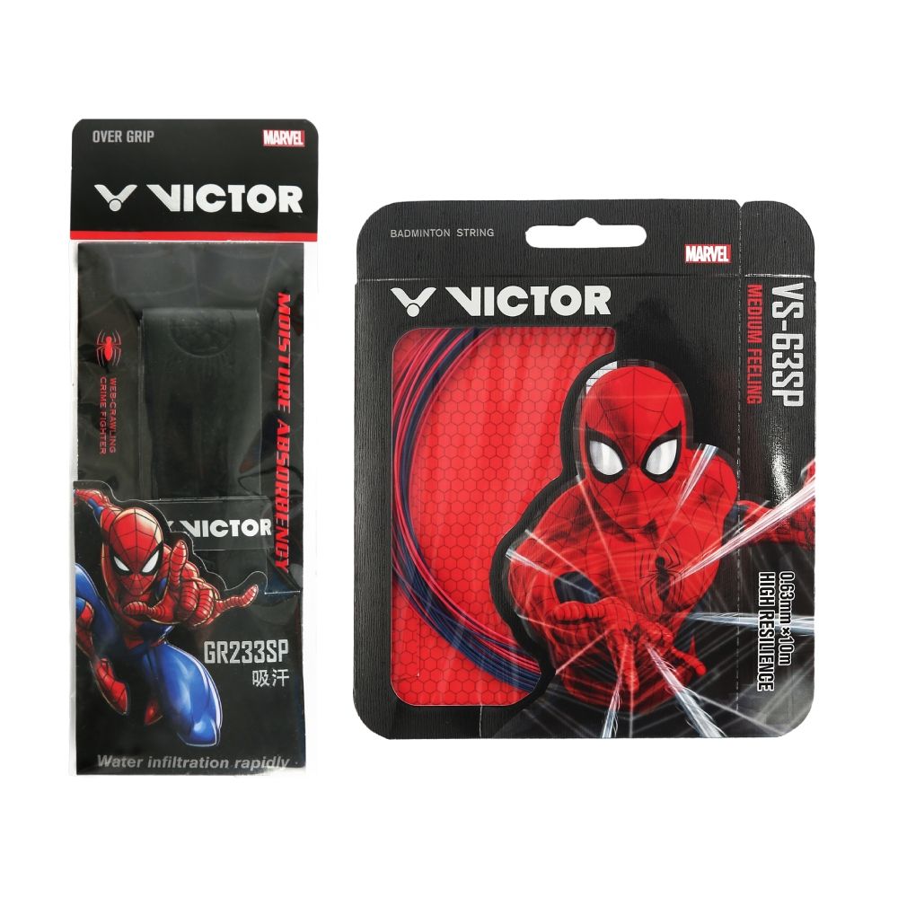 VICTOR 勝利體育  - 蜘蛛人系列限量羽球拍禮盒(SPIDER-MAN GB)