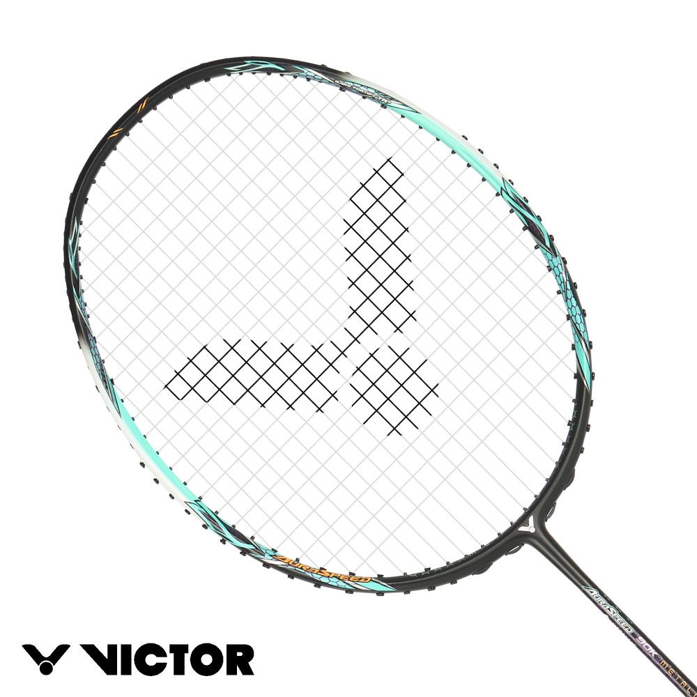 VICTOR 勝利體育 神速 羽球拍 安東森指定戰拍(ARS-90K METALLIC R 灰綠松石色)
