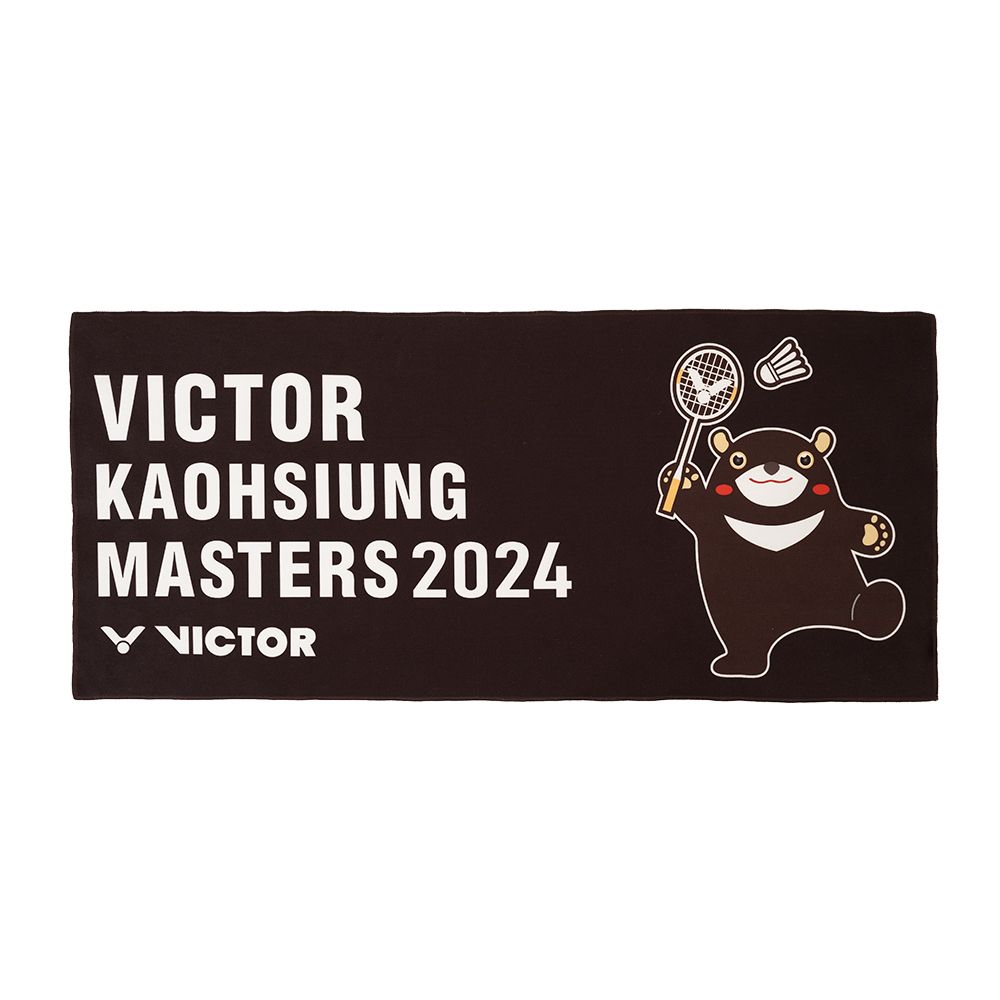 VICTOR 勝利體育 2024高雄大師賽紀念運動毛巾(C-VKO24 C 黑)