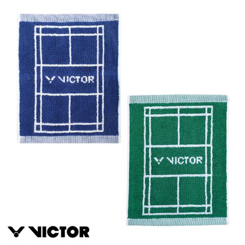 VICTOR 勝利體育 場地造型運動小方巾(C-4197 F/藍 G/綠)