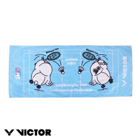 VICTOR 勝利體育 2025蘇迪曼盃紀念運動毛巾(C-4214SC M/夏日藍)