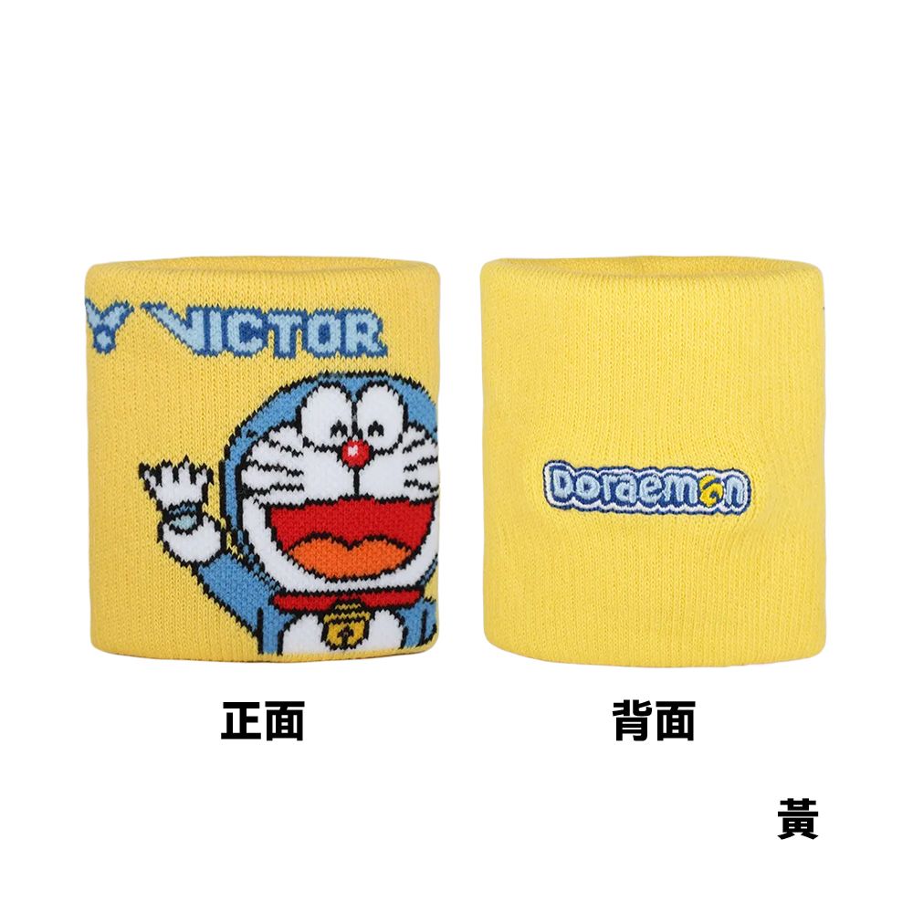 VICTOR 勝利體育 哆啦A夢限定系列護腕(C-2098DRM/潮汐藍 C-2099DRM/白/潮汐藍 C-2100DRM/黃)