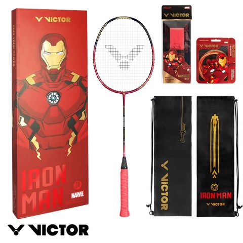 【VICTOR 勝利體育】VICTOR-鋼鐵人系列限量羽球拍禮盒Iron Man Limited Racket Set by VICTOR