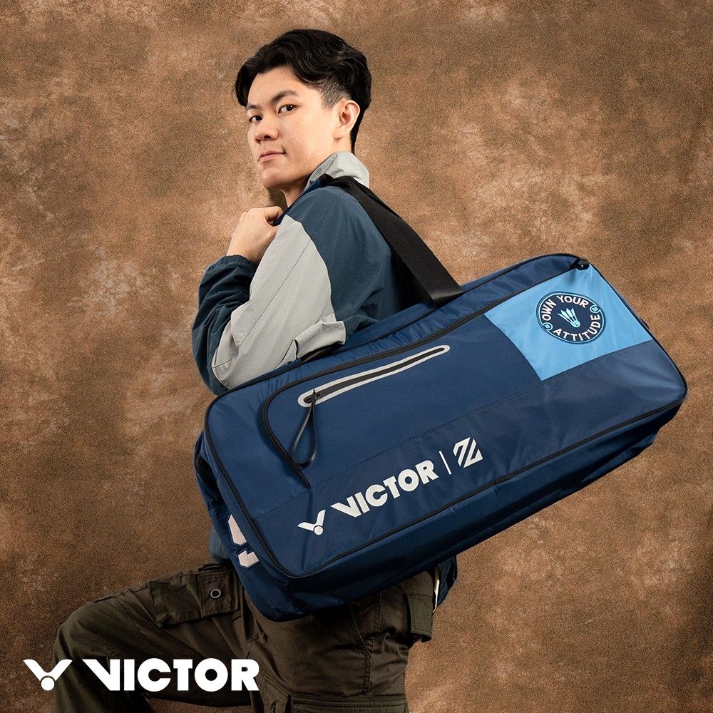 VICTOR 勝利體育  x LZJ 聯名系列矩形包(BR5624LZJ B 中世紀藍)