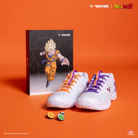 VICTOR 勝利體育 x《七龍珠Z》聯名羽球鞋(P-DBZ A/亮白) 寬楦 U-SHAPE 3.0