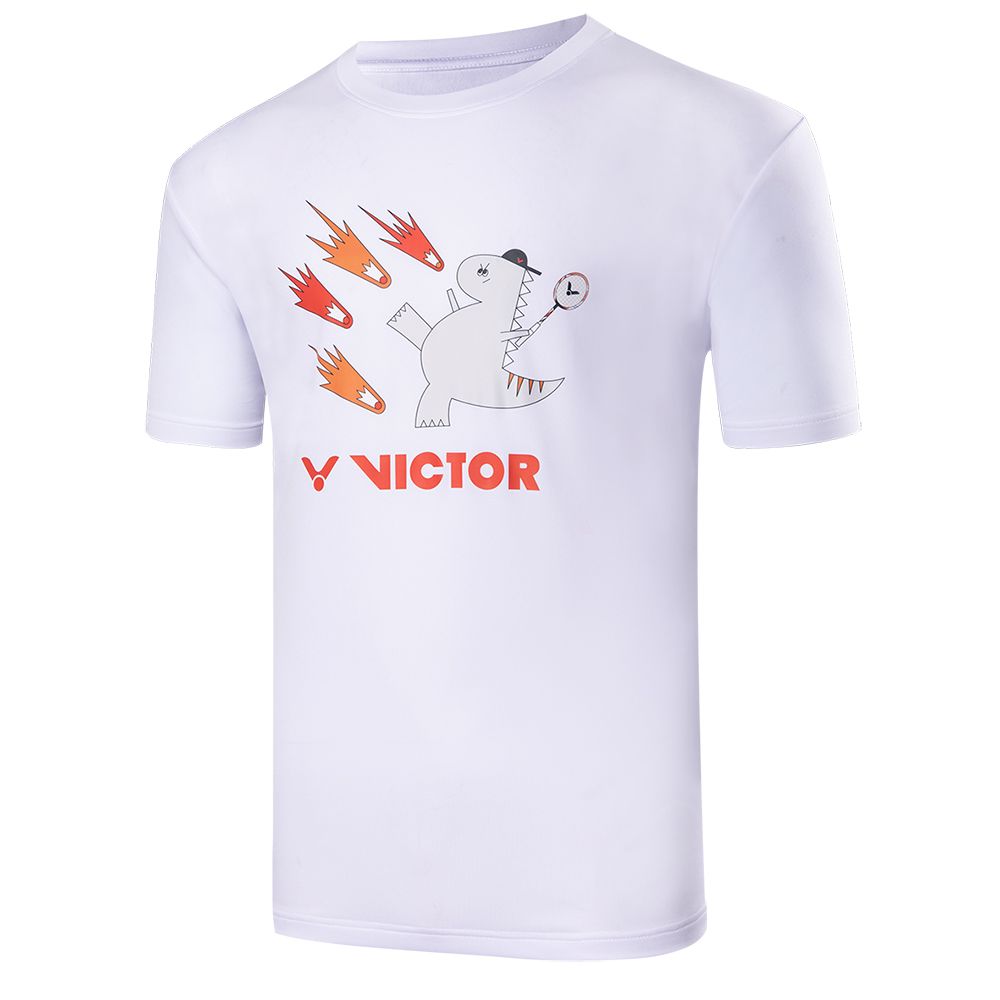 VICTOR 勝利體育 恐龍的逆襲T-shirt(T-2401 A/F 白/青藍)