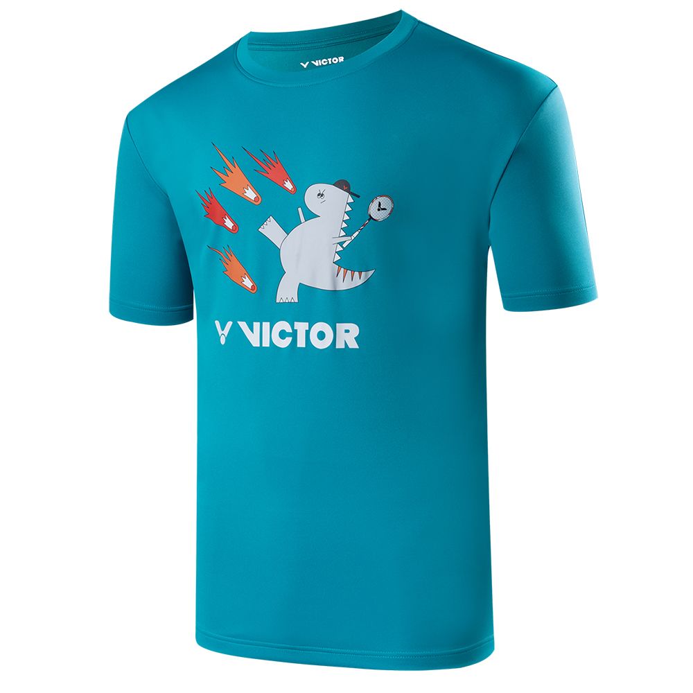 VICTOR 勝利體育 恐龍的逆襲T-shirt(T-2401 A/F 白/青藍)