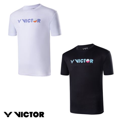 VICTOR 勝利體育 羽球扭蛋T-shirt(T-2405 A/C 白/黑)