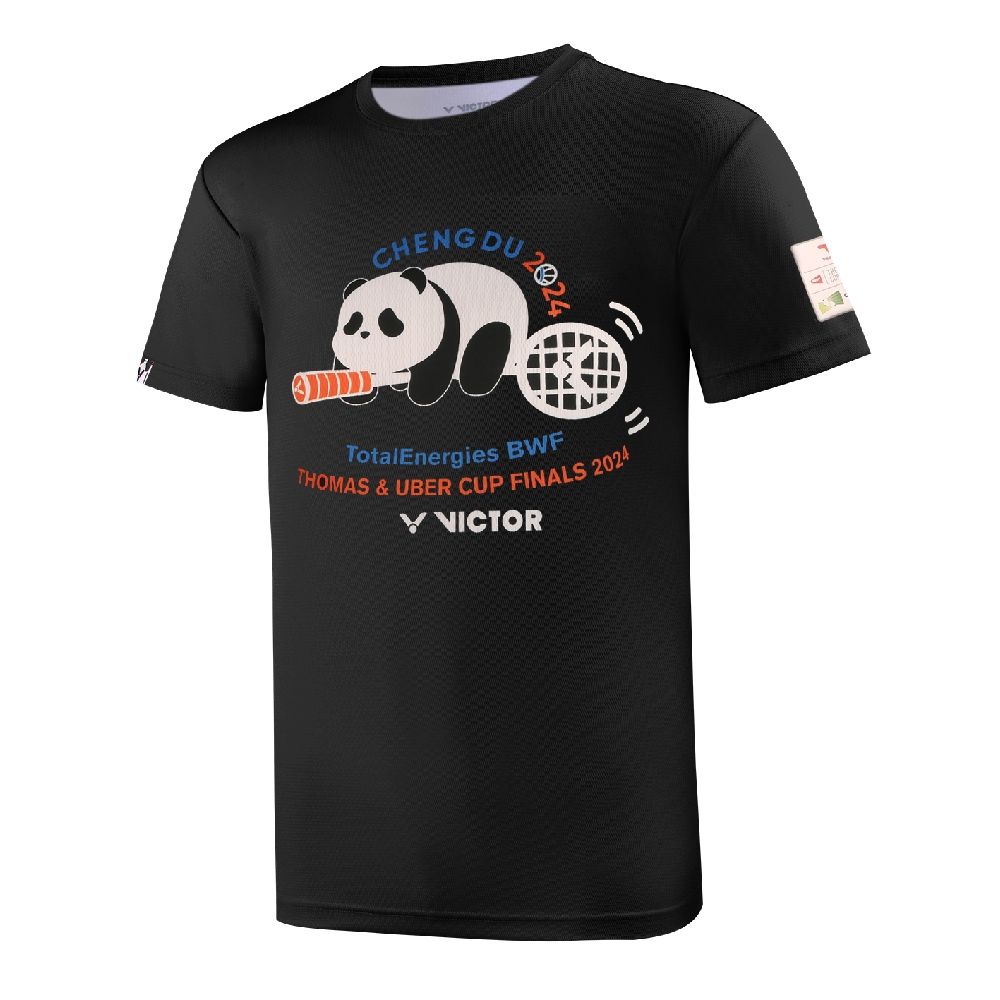 VICTOR 勝利體育 2024年湯優盃紀念T-shirt(T-TUC2402 C/L 黑/奶油白)