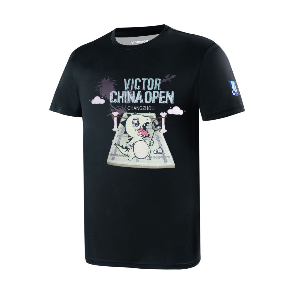 VICTOR 勝利體育 2024中國公開賽紀念T-shirt(T-CO2402 A/漂白 C/黑 V/斑鳩灰)