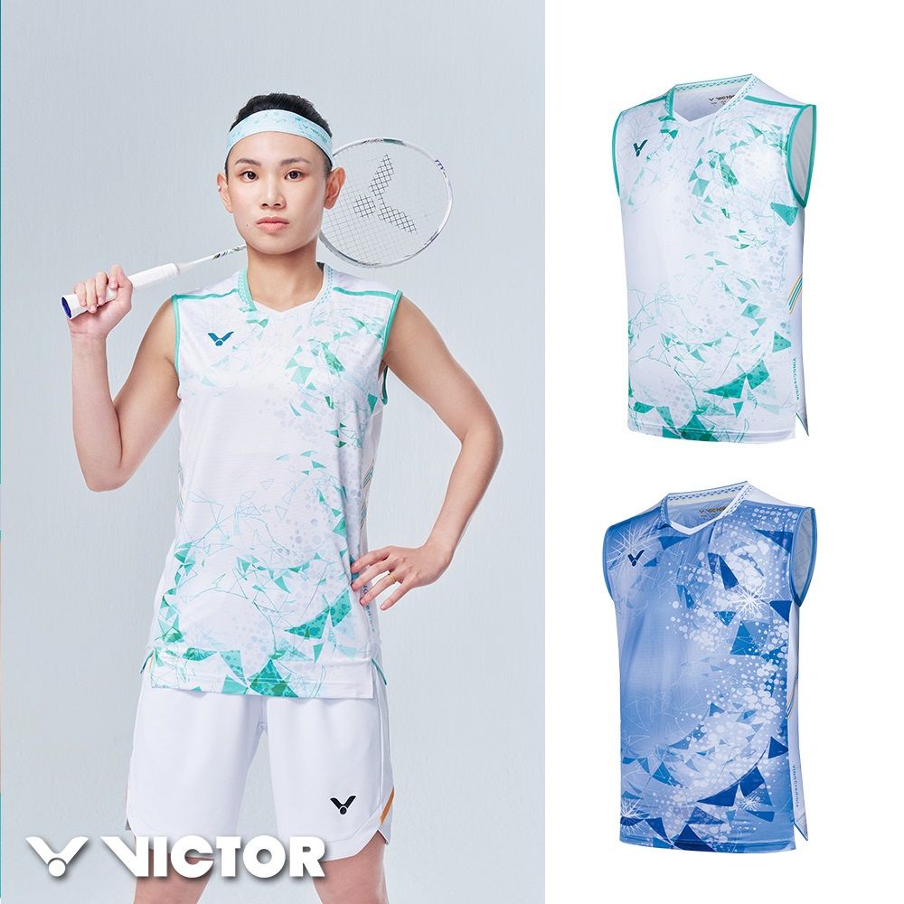 VICTOR 勝利體育 戴資穎致敬系列大賽服 無袖款(T-50004TTY G/蒂芙尼 J/藍花楹)