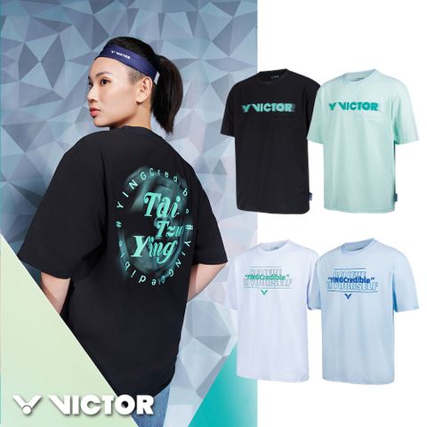 【VICTOR 勝利體育】戴資穎專屬系列針織T-shirt(T-50005TTY C/黑色 R/清澈綠)