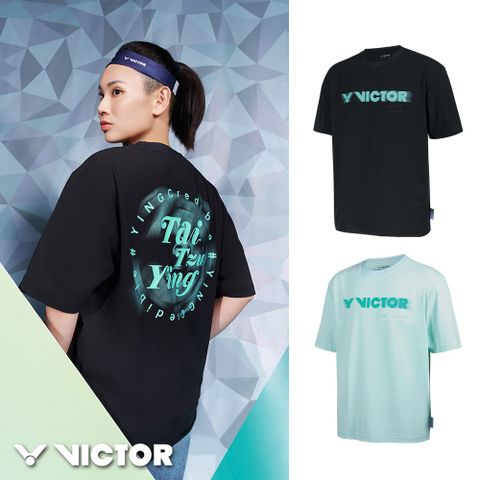 【VICTOR 勝利體育】戴資穎專屬系列針織T-shirt(T-50005TTY C/黑色 R/清澈綠)