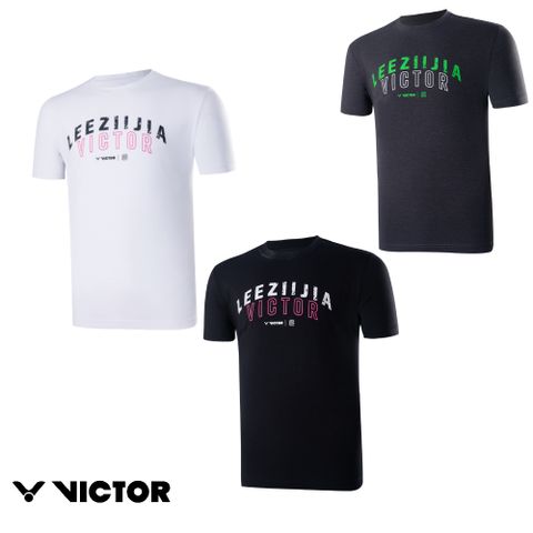 VICTOR 勝利體育 X LZJ 運動針織 T-Shirt(T-LZJ352 C/A/H 黑/白/深灰)