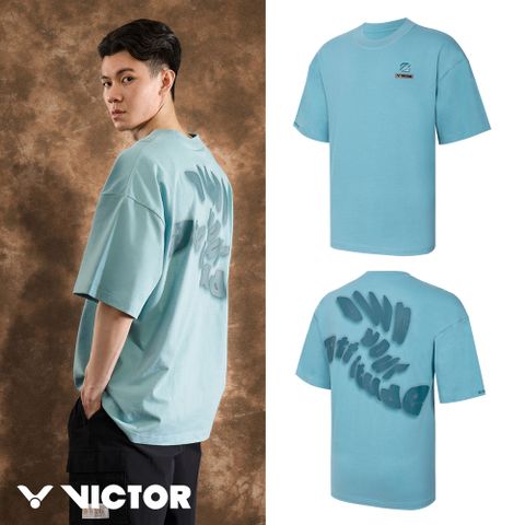 VICTOR 勝利體育 x LZJ 聯名系列 T-shirt(T-4501LZJ M 水洗藍)