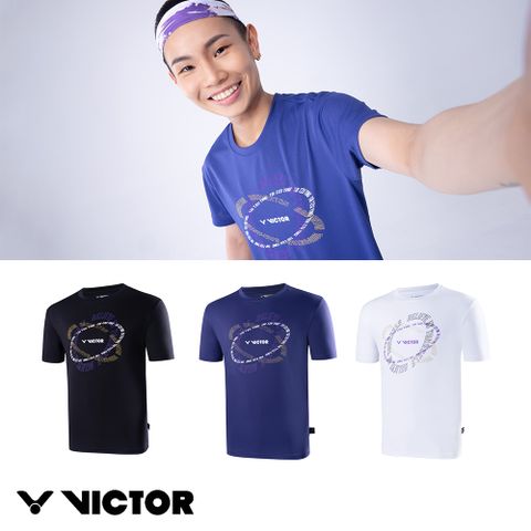 【VICTOR 勝利體育】戴資穎專屬 運動針織T-Shirt (C/A/B 黑色/漂白/深群青)