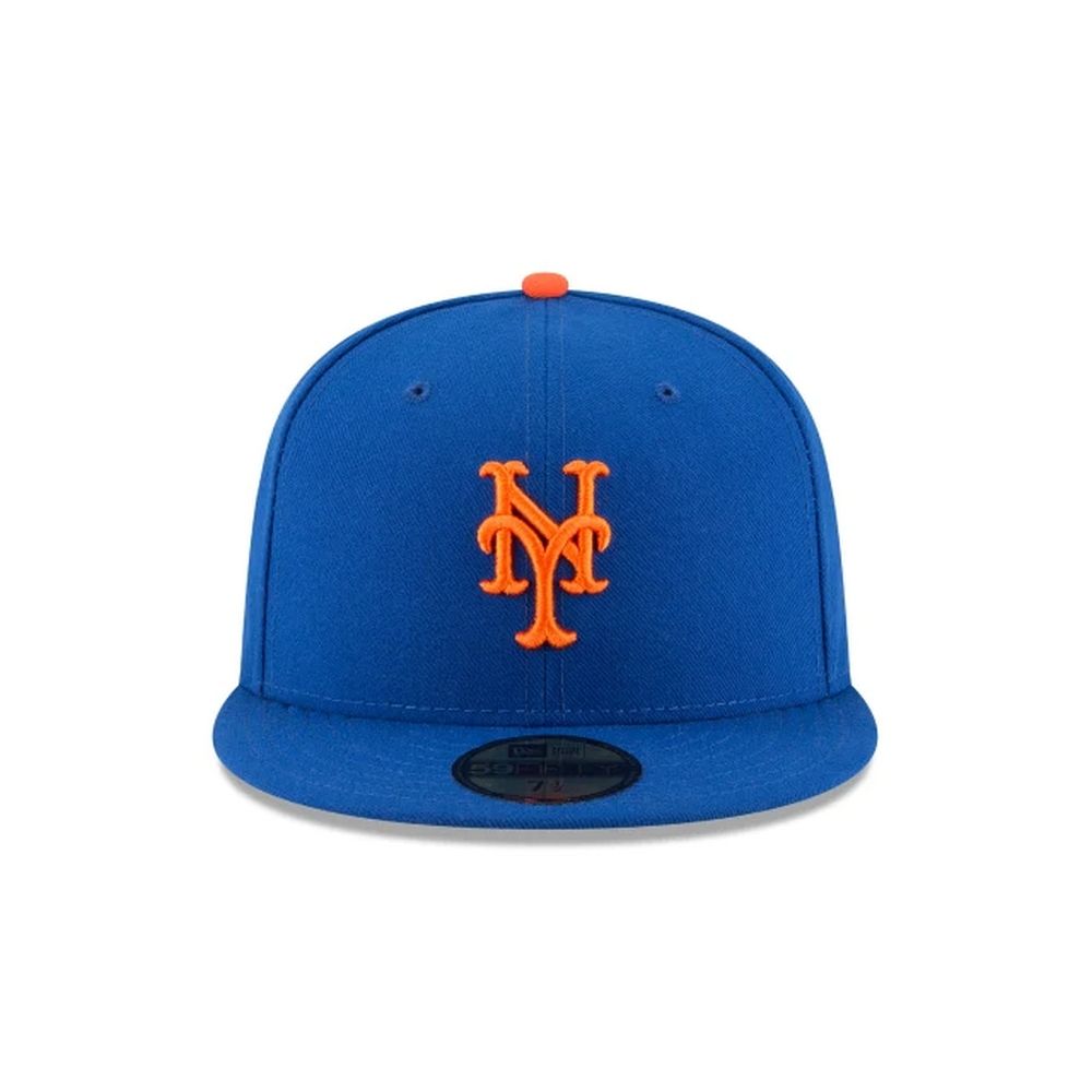 NEW ERA 5950 MLB 球員帽 大都會 客場 皇家藍-NE70360938