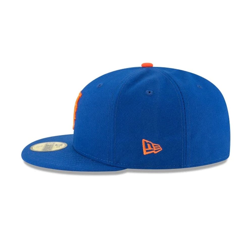 NEW ERA 5950 MLB 球員帽 大都會 客場 皇家藍-NE70360938