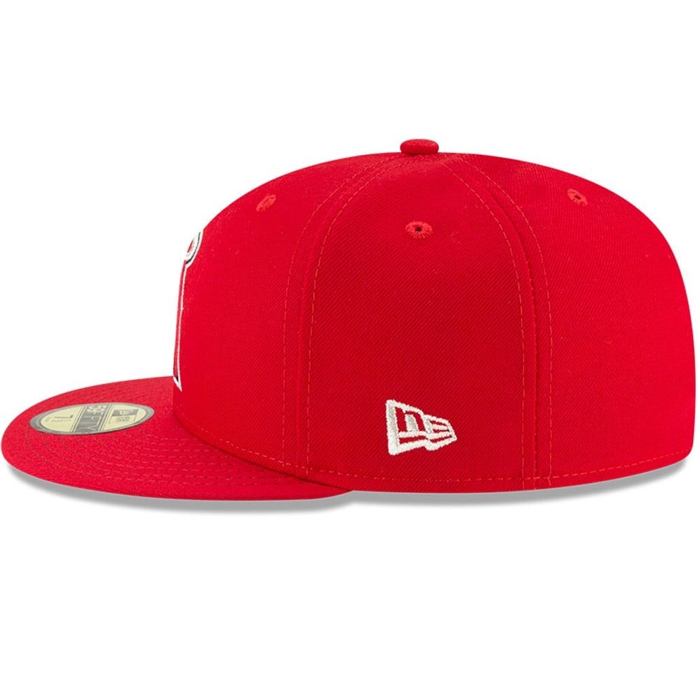 NEW ERA 5950 MLB 球員帽 天使 紅-NE70383734