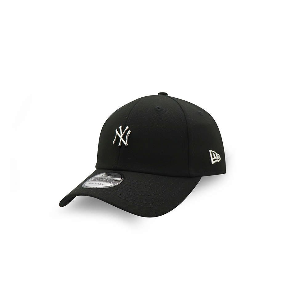 NEW ERA 940 金屬 MINI LOGO 洋基 黑/銀-NE11866873