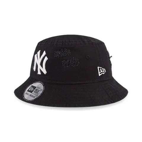 【NEW ERA】漁夫帽 DAMAGE NEW YORK 紐約洋基 黑-NE13529222