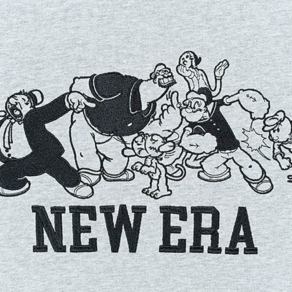 NEW ERA  男女 連帽T恤 大力水手 動畫 灰-NE13471007