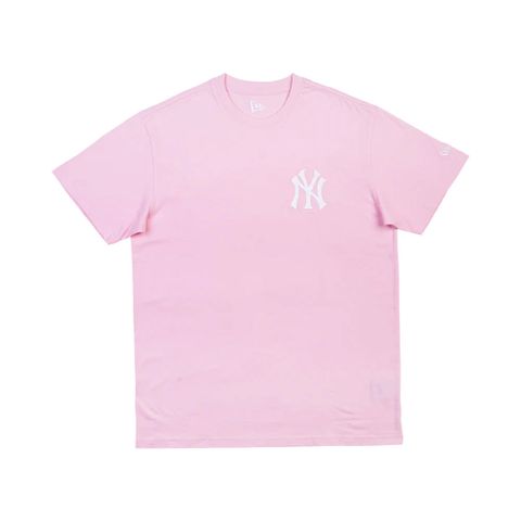 【NEW ERA】短袖Tee ESSENTIAL 紐約洋基 粉-NE12849116