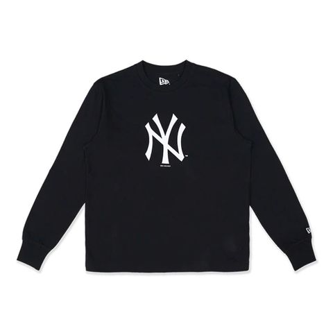 【NEW ERA】長袖Tee ESSENTIAL 紐約洋基 黑-NE13527292