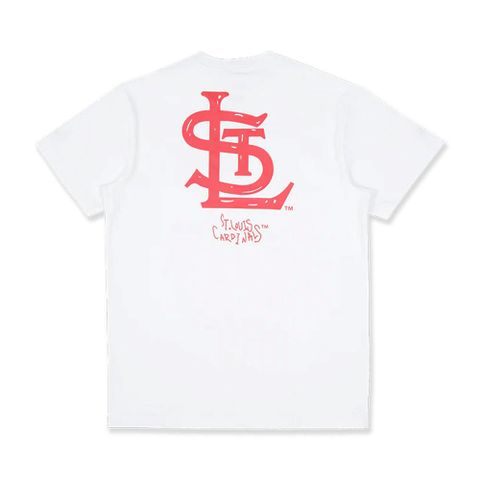 NEW ERA 短袖Tee MLB COOPERSTOWN HAND DRAWING 聖路易紅雀 白-NE13702560